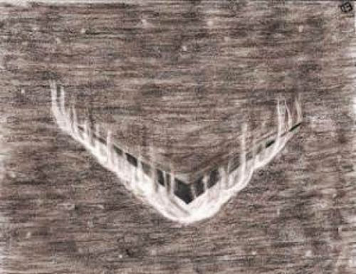 Cloud Disguised Boomerang Shaped Ufo Seen In California