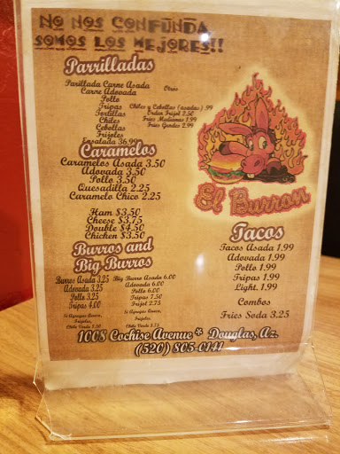 Mexican Restaurant «El Burron», reviews and photos, 1008 Cochise Ave, Douglas, AZ 85607, USA
