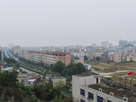 city scene in in Yangjiang, China