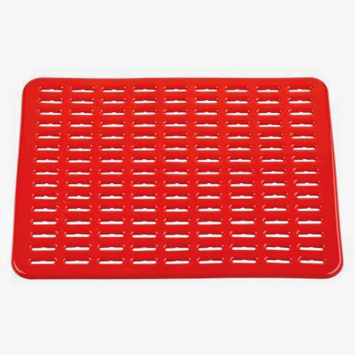  InterDesign Syncware Sink Mat, Large, Red