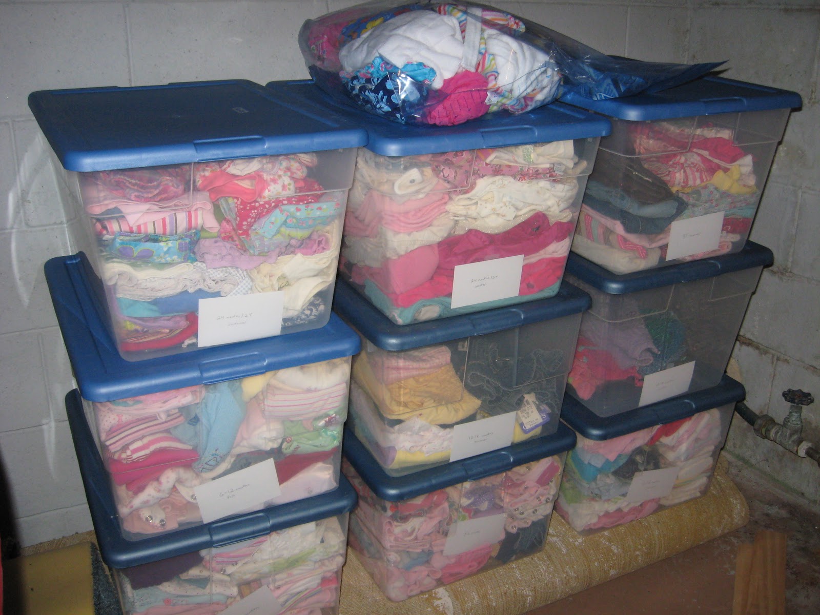 One Little Word She Knew: Organizing Children's Clothing