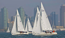 J/105s sailing off San Diego, CA