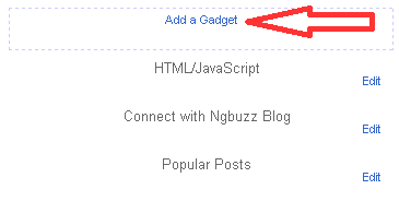 Blogger Gadget