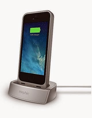 mophie Aluminum Desktop Charging Dock for Juice Pack for iPhone 5 / 5S - Silver