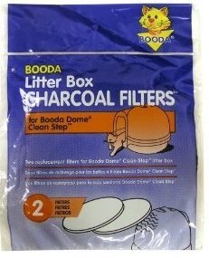 Booda litter box charcoal filters for booda Dome 2pk