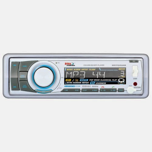  Boss Audio Systems MR752UAB Single Din Marine Solid State Bluetooth Enabled MP3/CD/CDR/CDRW/AM/FM Receiver