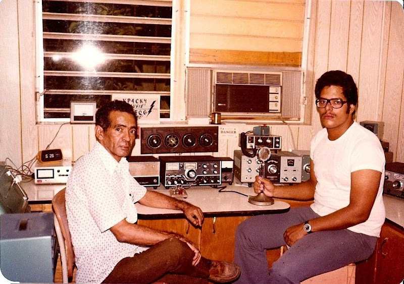 Don Augie, KP4CKY, with Papo, WP4Q (then WP4EQG)