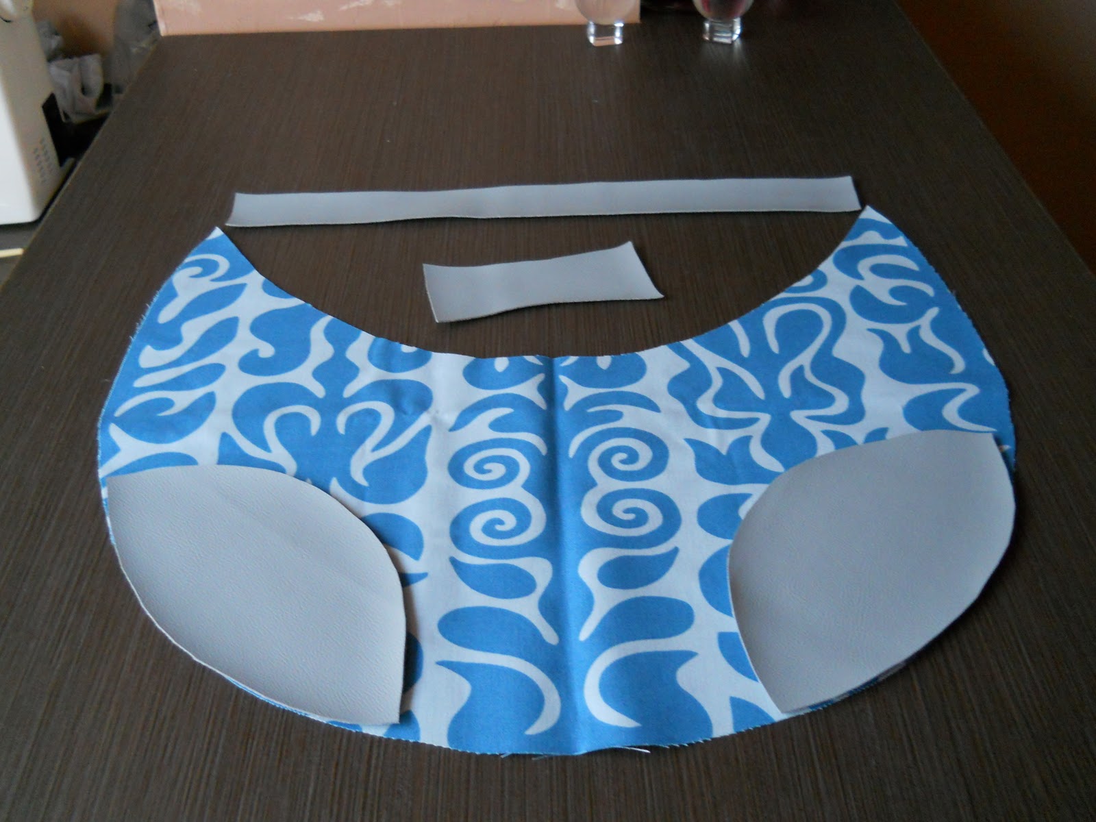 half moon wrinkle effect bag