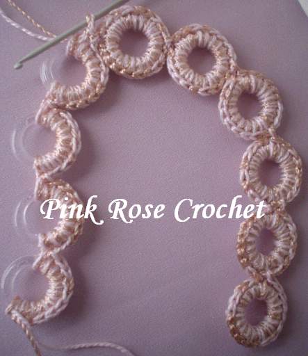 Crochet Jewelry مجوهرات كروشيه متجدد **** امال رفقي ** 00_05_pink_Rose_C