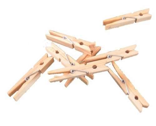 Clothespins Wood Set of 72