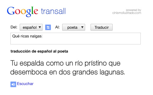 Google Transall Poeta