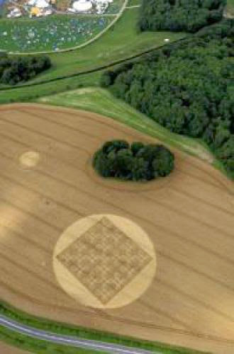 Buddhists From Space Leave Crop Circle