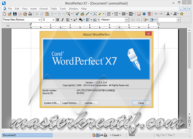 WordPerfect X7