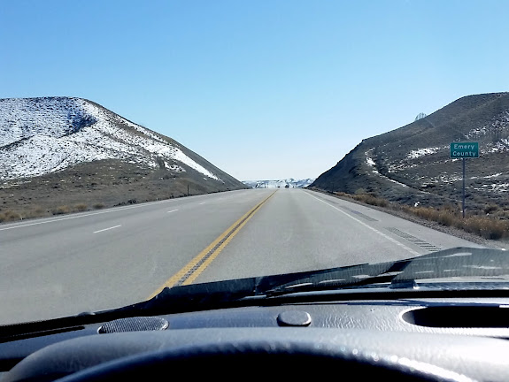 At the county line, headed south, and saying goodbye to snow for a while