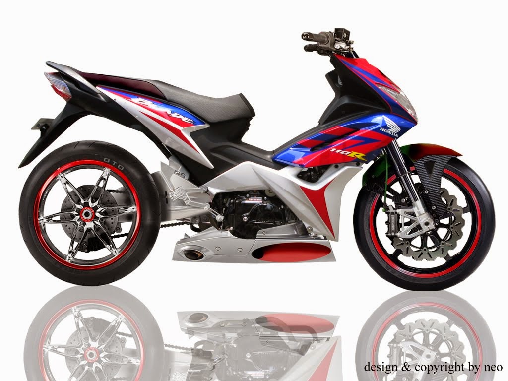 Honda Blade Modifikasi Warna