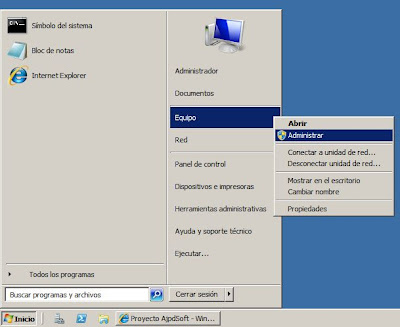 Crear y formatear particin en Windows Server 2008