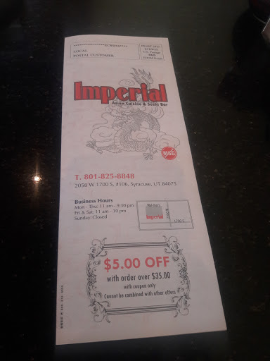 Asian Restaurant «Imperial Asian Cuisine & Sushi», reviews and photos, 2058 W 1700 S, Syracuse, UT 84075, USA