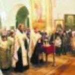 Рождественское богослужение в Свято-Троицком соборе  совершили отец Павел и отец Димитрий