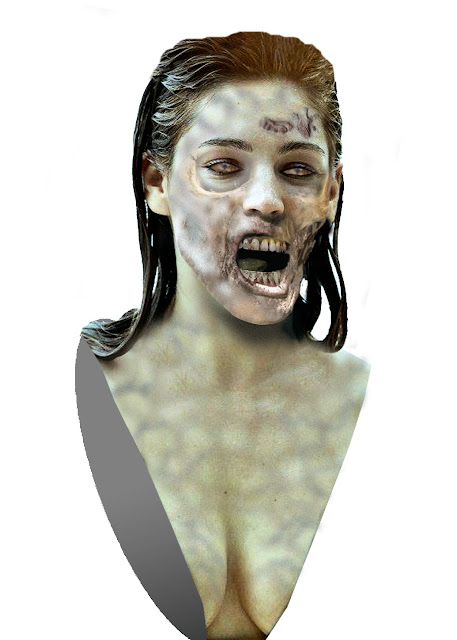 Buste échelle 1 zombie girl Zombie-girl