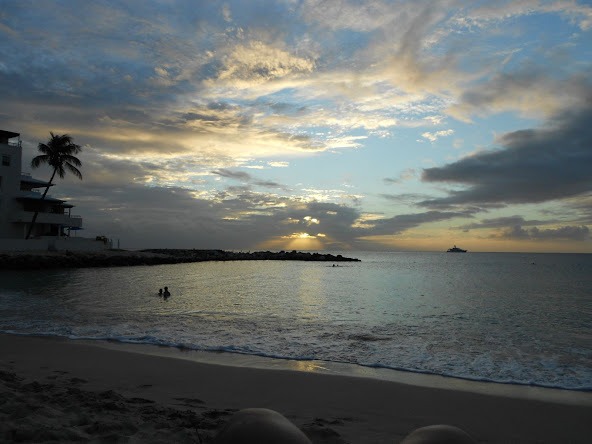 Sunset at Flamingo Beach Resort