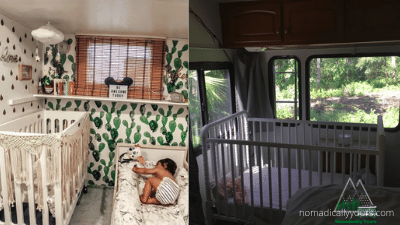 crib in travel trailer