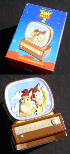  Toy Story 2 Woody  &  Bullseye Cookie Jar Boxed 1999