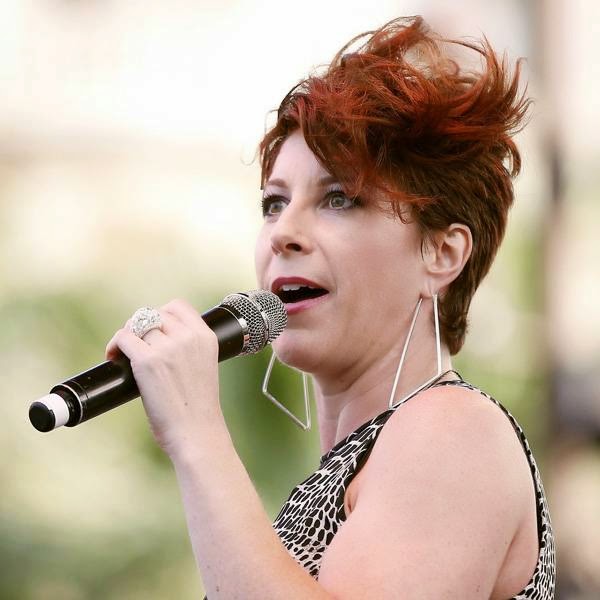 US singer Robin McKelle performs on stage during the Nice Jazz Festival on July 11, 2014 in Nice, southeastern France.