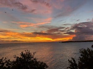 Grenada sunset. Grenada vet student