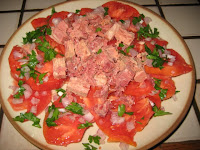 Salade tomate-boeuf