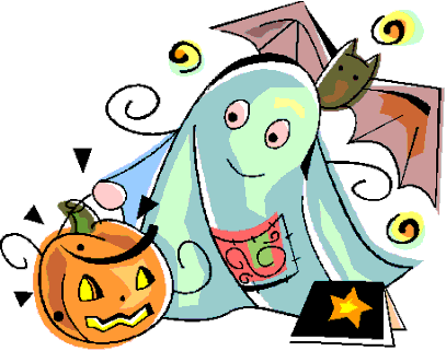 Calabazas, murciélagos y fantasmas, típicos de Halloween