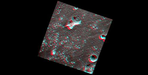 Crater On Mercury Seen In 3D