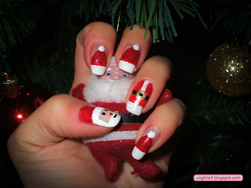 Santa nails