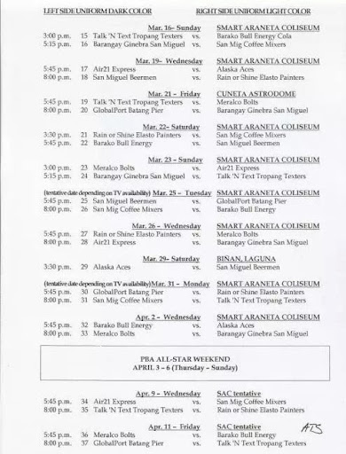 2014 PBA Commissioner S Cup Imports Games Schedule 03 06 2014 02 2014 PBA Commissioner S Cup Imports Games Schedule 03 06 2014 02