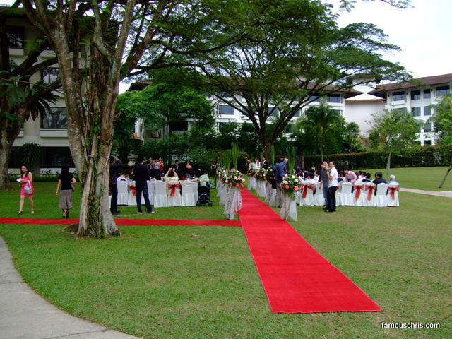 The garden wedding.