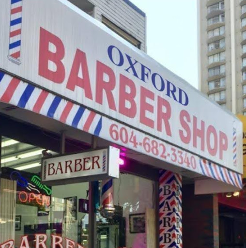 Oxford barber and hair salon logo