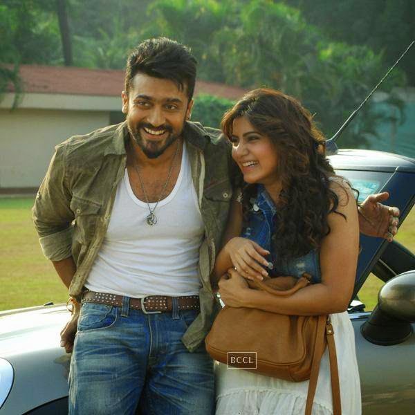 Suriya and Samantha in a still from Telugu movie Sikander. (Pic: Viral Bhayani)