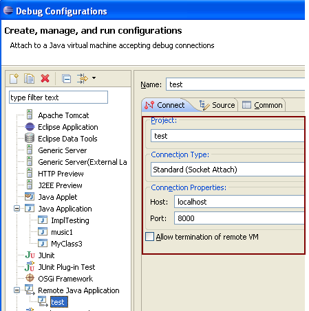 How to setup Java remote debugging in Eclipse