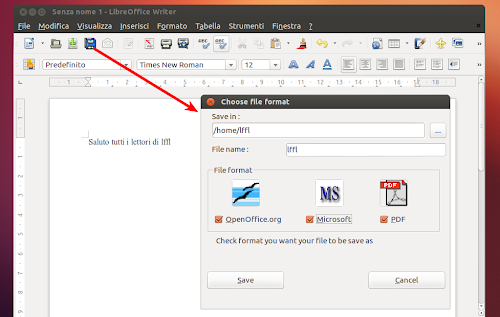 LibreOffice - MultiSave 