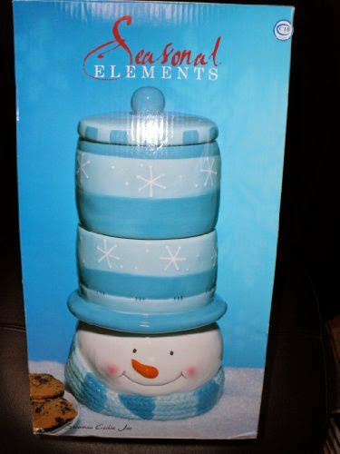  Seasonal Elements Snowman Cookie Jar - Item 4002782