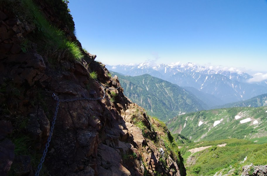 唐松から五竜へむかう