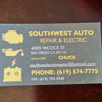 Southwest Auto Repair & Electric logo