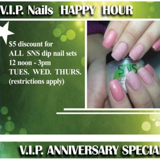 V I P Nails Spa logo