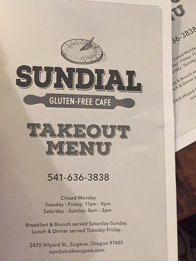 Gluten-Free Restaurant «Sundial Gluten-Free Cafe», reviews and photos, 2435 Hilyard St, Eugene, OR 97405, USA
