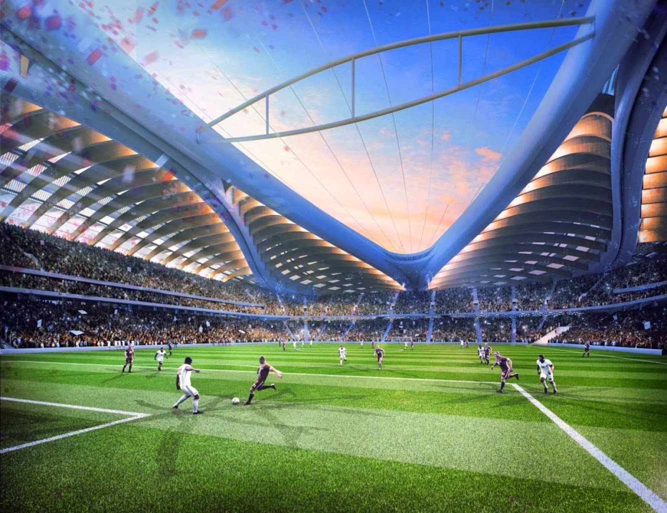 Al Wakrah stadium by Zaha Hadid and Aecom