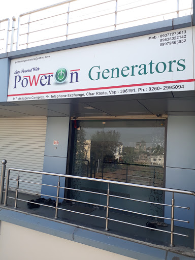 Poweron Generators, 317, Ashapura Complex, Near BSNL Telephone exchange, GIDC Char Rasta, Vapi, Gujarat 396191, India, Telephone_Store, state GJ