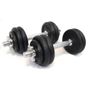  Confidence Fitness Pro Weights Adjustable 40-pound Dumbbells Set