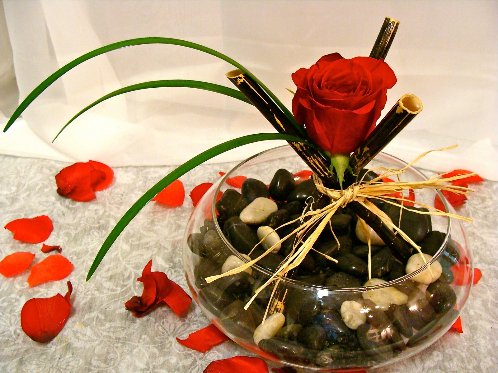 florissimo Japanese shabby chic centerpiece