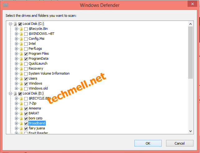 Select Folders and Files in all Drives