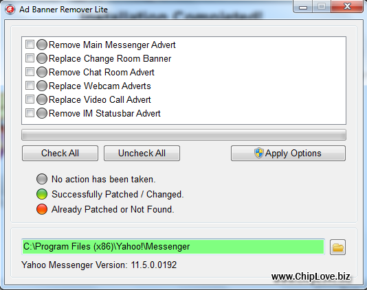 Ad Banner Remover Lite 1.0.0.2 - Xóa quảng cáo trong Yahoo 11.5.0.192 Chiplove