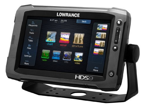 Lowrance 000-10771-001 HDS-9 Gen2 Touch with 9-Inch LCD Touchscreen, Multi-Function Display, Built-In Sounder and 83/200KHz Transducer